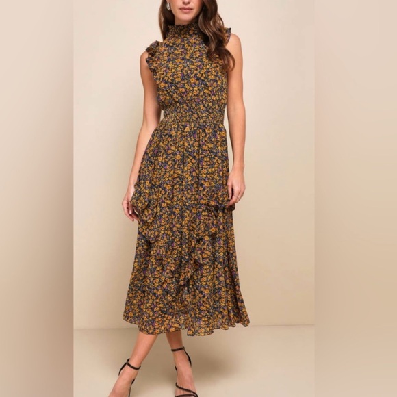Lulus Dresses & Skirts - Lulu’s Floral Midi Dress